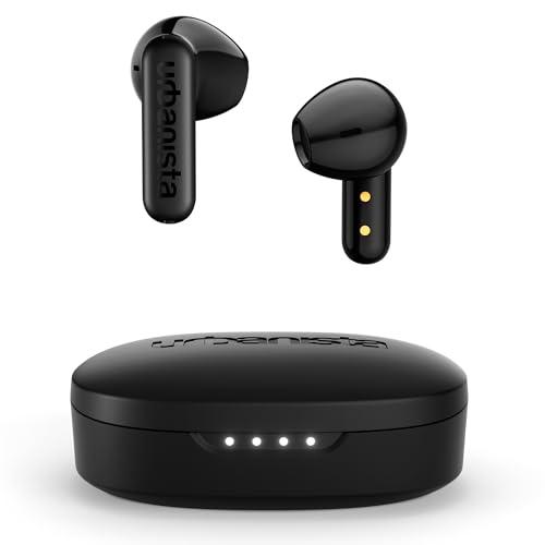 Urbanista Cuffie Bluetooth 5.4 in Ear, 4 ENC Noise Cancelling Mic, cuffie senza fili, bassi profondi senza fili, 36 ore, auricolari impermeabili, Copenhagen – nero