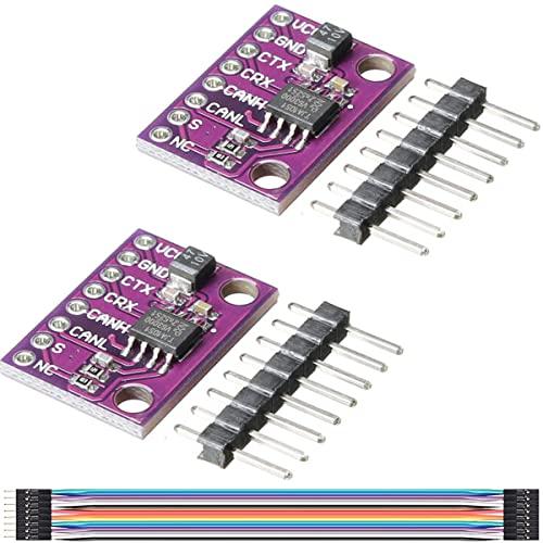Youmile 2 pz 3 V ~ 5 V CJMCU-1051 TJA1051 CAN ricetrasmettitore Modulo ricetrasmettitore ad alta velocità a basso consumo energetico 1 Mbit s con cavo DuPont per Arduino