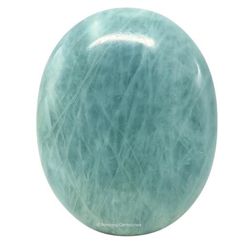 Pietra di cristallo di Acquamarina per la guarigione dei cristalli - Regali di alta qualità per alleviare lo stress e meditare, cristallo naturale per la crescita spirituale e l'energia positiva