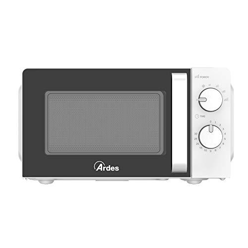 ARDES | Forno a Microonde 20 Litri Forno a Microonde Piccolo con 6 Potenze e Modalità di Cottura Forno Microonde da 700W con Timer Luce Interna e Piatto Rotante Modello AR6520