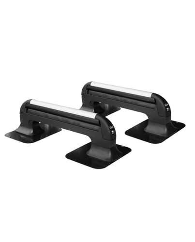 GEV A8940 Vento 5 Set di 2 – Portasci e Snowboard per 5 Paia di Sci (Max 35 kg) o 2 Snowboard e 2 Paia di Sci (Max 28 kg), Robusto e Facile da Usare, Made in Italy