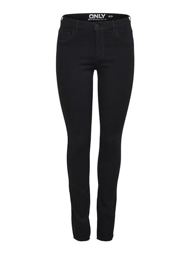 ONLY 15129693, Jeans Skinny Donna, Nero (Black Denim), 40 /L34 (Taglia Produttore: 40/L34)