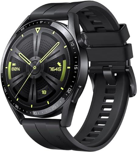 HUAWEI Watch GT 3 46 mm SmartWatch, Batteria di Lunga Durata, Monitoraggio SpO2, AI Running Coach, Monitoraggio Frequenza Cardiaca, Oltre 100 Modalità di Allenamento, Versione Italiana, Nero
