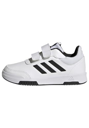 adidas Tensaur Hook And Loop Shoes, Sneaker Unisex - Bambini e ragazzi, Cloud White Core Black Core Black, 35 EU
