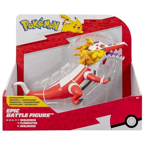 Pokémon Skeledirge Epic Battle Figure - Figura articolata epica battaglia da 30,5 cm, con espositore