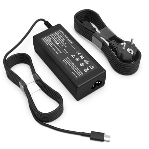 Universale Portatile Caricatore USB-C 65W, Alimentatore USB-C Computer Compatibile con Lenovo ThinkPad HP Dell Samsung Acer XiaoMi Huawei Matebook Adattatore Caricabatterie CA Type-C Ricarica Rapida