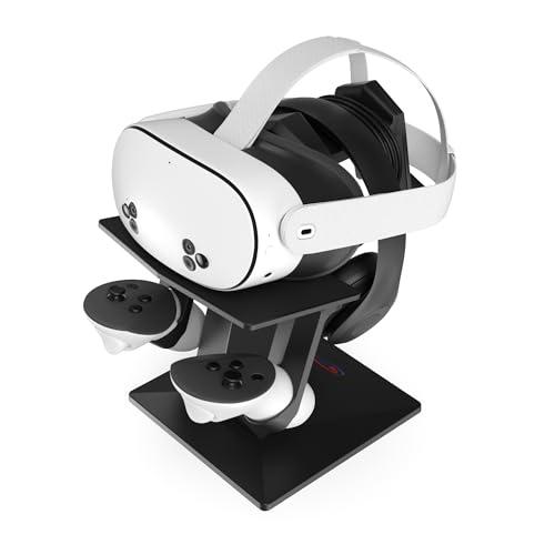 Digicharge Supporto per cuffie VR per Meta Quest 3S / Quest 3 / Oculus Quest 2 VR Mount Display Storage per cuffie e controller touch