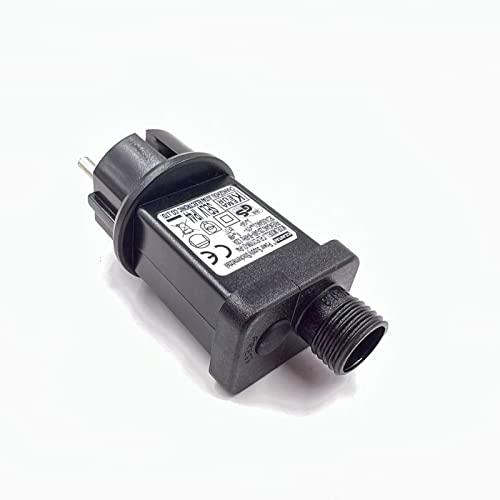 Luccika® Trasformatore Alimentatore 3.6W per LED a 31V IP44 con spina Schuko adattatore driver Ignifugo a bassa tensione per luci e decori luminosi di Natale con 8 differenti Giochi di luce
