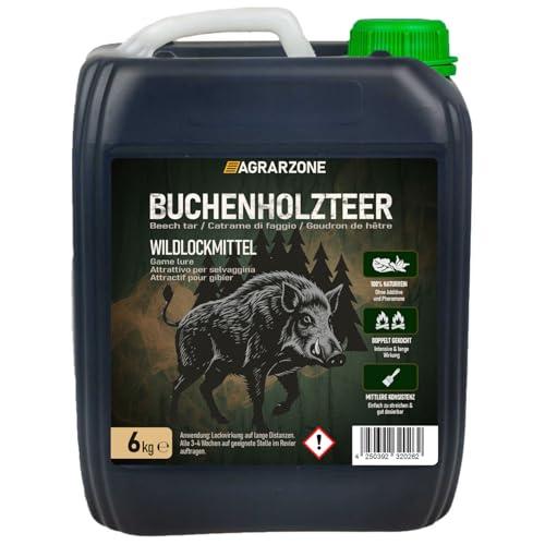 Agrarzone Catrame di Faggio 5 Litri - Attrattivo per Cinghiali & Cervi - Doppia Cottura & Concentrato - Resistente alle Intemperie - 100% Naturale