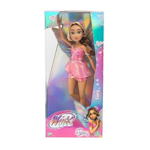 Winx – Flora Fata, Bambola 27 cm con Ali Removibili e Look da Fata della Natura, Snodata, Giocattolo per Bambina e Bambini dai 4 Anni in su