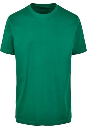 Build Your Brand T-Shirt Round Neck, Forest Green, L Uomo