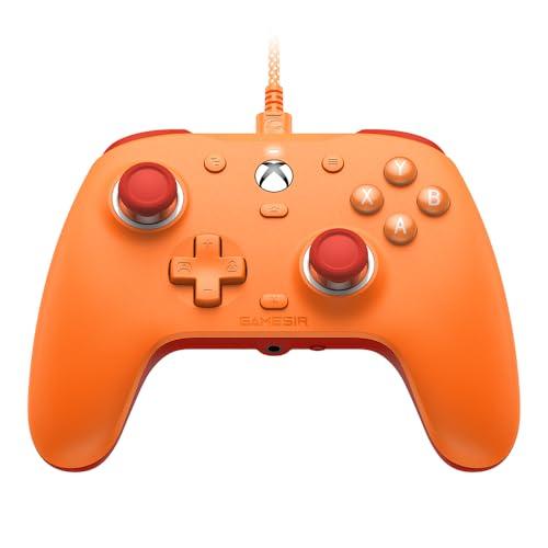 GameSir G7 SE Wired Controller per Xbox Series X|S, Xbox One e Windows 10/11, Gamepad da Gioco Plug e Play con Joystick a Effetto Hall, Jack Audio da 3,5 mm (Arancia)
