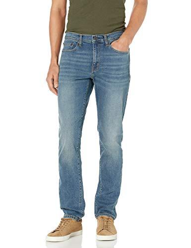 Amazon Essentials Jeans Slim Fit - Colori Fuori Produzione Uomo, Blu Medio Vintage, 34W / 30L