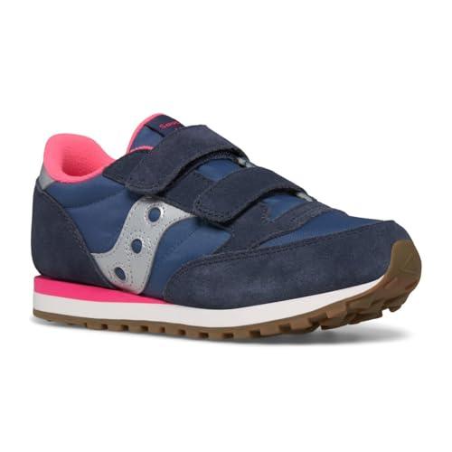 Saucony Originals Jazz Double HL, Scarpe da Ginnastica, Navy/Silver/Pink, 43 EU