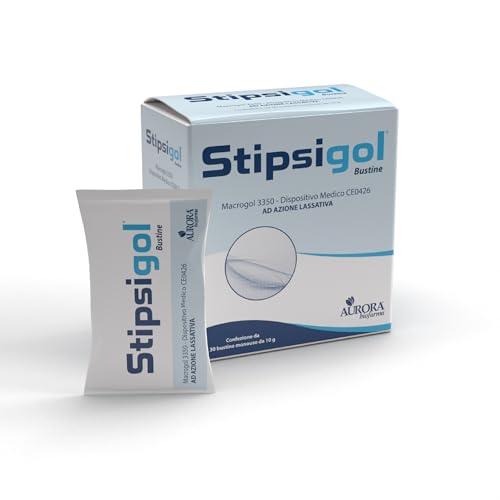 Aurora Biofarma Stipsigol 30 Bustine- Lassativo Forte per Stitichezza e Pancia Gonfia - Regola il Transito Intestinale
