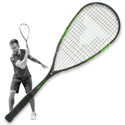 Talbot-Torro Racchetta da Squash PRO 6000 | Ultraleggera e Potente | Carbon 4 | Offense-Plus per la Massima Accelerazione della Palla | Incordata e Pronta all'Uso | Per Giocatori Avanzati