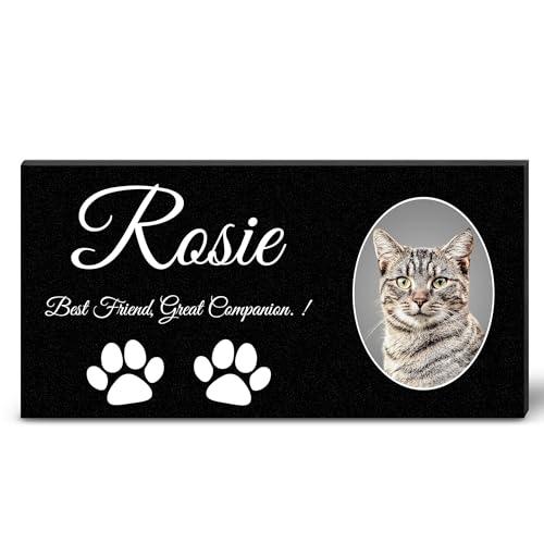 ADFSTONE Targhe Commemorative Personalizzate per tombe di lapide personalizzata per animali domestici, cane, gatto, pietra tombale personalizzata Commemorative Personalizzate, Mini tombali