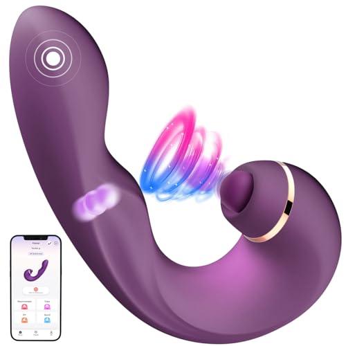 Vibratoreper Donna Professionale Punto G Squirting, 3 IN 1 Sextoysdonna Vibratore in silicone con modalità 5x5x10, Stimolatore Dildo Sex Toys per Donna Clitoride Coppia Vibratori Rabbit
