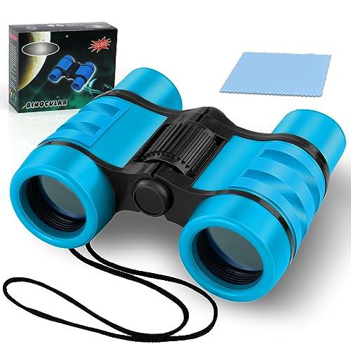 OSDUE Binocolo per Bambini - Compatto Binocolo, Mini Portatile Bambini Binocolo, Giocattoli Regalo Ottimale per Bambino e Bambina, per Bird Watching Campeggio Escursionismo Attività All'aperto (Blu)
