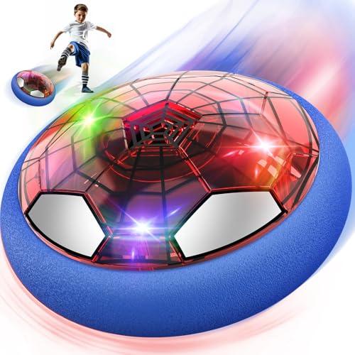 Spider Pallone Calcio Fluttuante, Giochi Bambini 3 4 5 6 7 8 9 10 Anni Maschio Hover Soccer Ball Palla da Calcio Ricaricabile con Luci LED per Casa Gioco Calcio Bimbo Bimbi Regalo Bambino Giocattoli