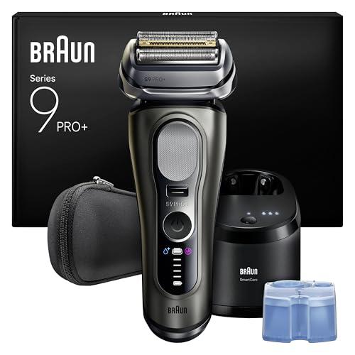 Braun Serie 9 PRO + Rasoio Elettrico Barba, Wet&Dry, 5+1 Lame Di Precisione Ultra Sottili, Regolabarba Uomo, Rasoio Barba, 60 Min Utilizzo, Stazione Di Pulizia SmartCare 6in1, Serie 9665cc, Grafite