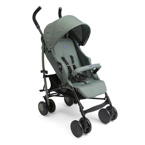 Chicco Echo Lite Passeggino Leggero da 0 Mesi a 22 kg, Schienale Reclinabile in 4 Posizioni, Seduta Spaziosa, Manicotto Paracolpi, Chiusura a Ombrello, Freni Gemellati e Ruote Anteriori Girevoli