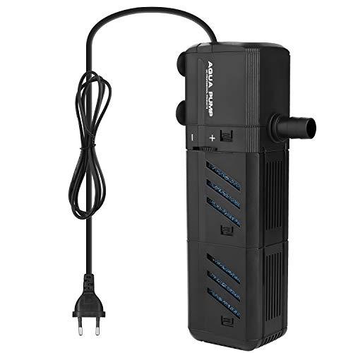 NO.17 Filtro Interno Acquario 8W, Regolabile Con Pompa Acqua 800L/H per 150-300 Litri