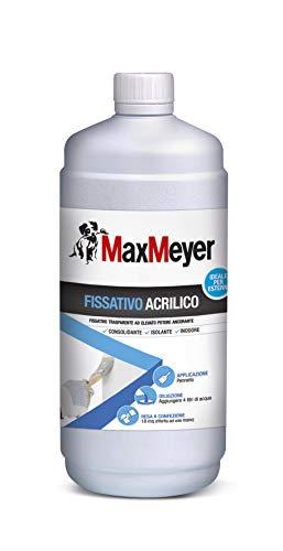 MaxMeyer Fissativo all'acqua per interni ed esterni Acrilico TRASPARENTE 1 L