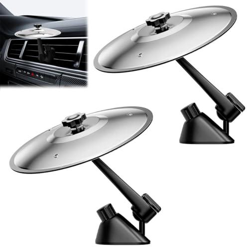 2PCS Piatto Batteria Da Macchina per Auto, Auto Cymbals Air Vent, Auto Vehicles Decorazione Interno, Auto Musica Piatti Crash, Adatto a Tutti i Tipi di Veicoli