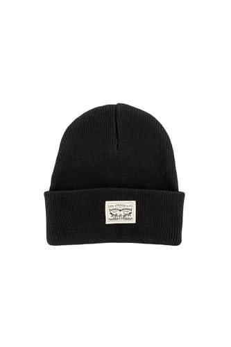 Levi's Backpatch Beanie, Nero Regolare, Taglia Unica Uomo
