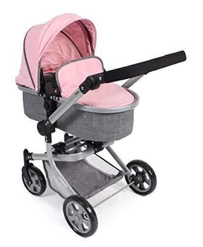 Bayer Chic 2000 Passeggino Bambola, Grigio-Rosa 595