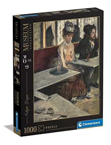 Clementoni- Museum Collection-Degas, Dans Un Café-1000 Pezzi Adulti, Arte,  Puzzle Quadri, Dipinti Famosi, Made in Italy, Multicolore, 39761