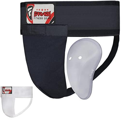 Groin Guard Mix Martial Arts With Plastic Cup X-Small Size ( 24-27 ) waist size by Farabi Sports