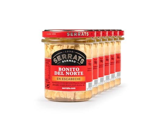 6 unità - SERRATS - Tonno Bianco marinato 190g