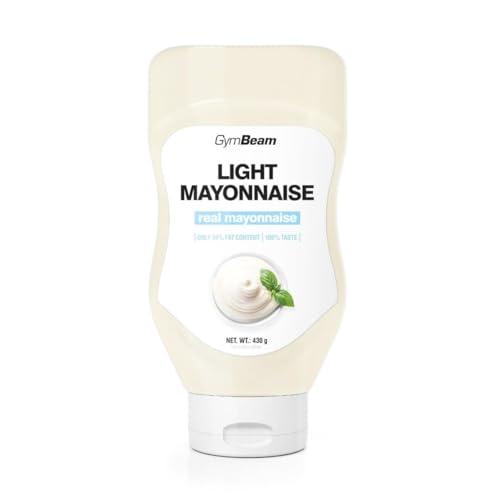 GymBeam Maionese Light - Versione Light della Maionese Classica 430g, Senza Conservanti e Senza Zuccheri, Ridotto Contenuto di Grassi e Calorie, Senza Glutine e Lattosio (430 ml (1er pack))