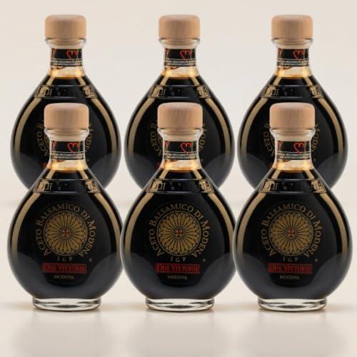 Due Vittorie - Aceto Balsamico di Modena IGP Selezione Oro – Bottiglia 250ml (6, 250 ml)