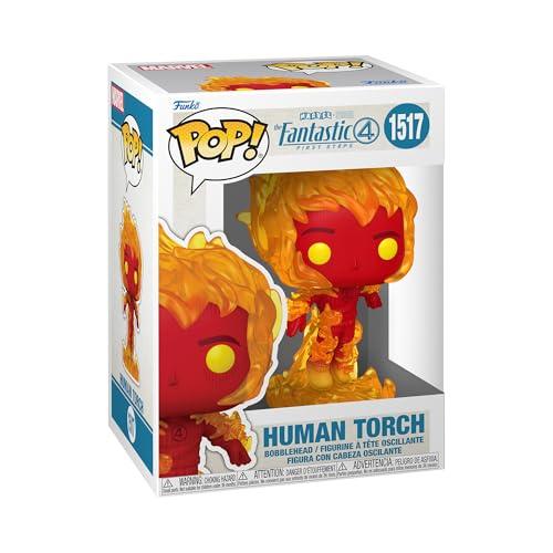 Funko Pop! Marvel: Fantastic Four (2025) - Human Torch - Figura in Vinile da Collezione - Idea Regalo - Merchandising Ufficiale - Giocattoli per Bambini e Adulti