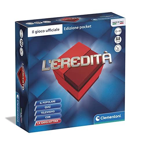 Clementoni - 16740 - L'eredità Pocket - gioco da tavolo per adulti, gioco in scatola per tutta la famiglia, gioco da tavolo programma tv RAI, 2-6 giocatori - Made in Italy, Multicolore