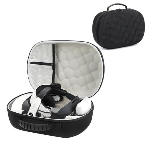 YipuVR Custodia rigida in EVA per Meta Quest 3/3 S, compatibile con accessori per cuffie Quest 3 VR, antiurto, impermeabile, fodera morbida per viaggi e casa, custodia per il trasporto VR