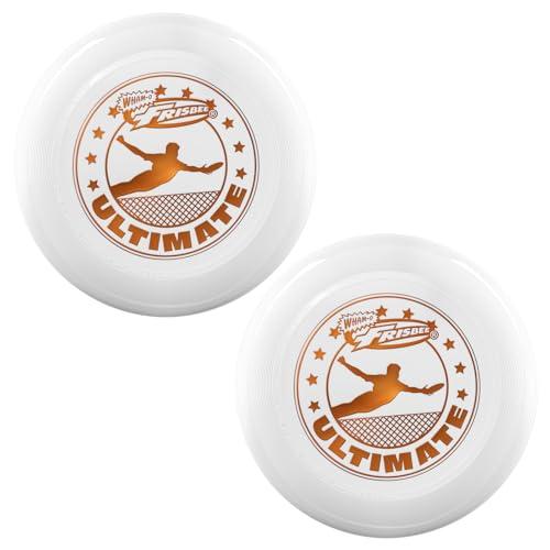 Wham-O Frisbee Disco Volante Ufficiale Ultimate 175g, 27.31cm, Allenamento Professionale, per competizioni e Divertimento all'aperto -2 Pack