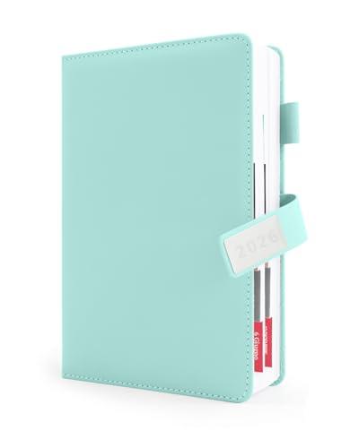 400 Pagine HW CASA Agenda 2026 Giornaliera A5,Festività (DE/IT/ES/EN/FR), Passante e Portapenna | Festività (DE/IT/ES/EN/FR), Riepiloghi Mensili | Gennaio-Dicembre