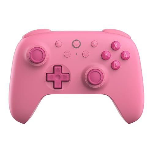 8Bitdo Ultimate 2C Bluetooth Controller for Switch, Wireless Controller with 6-Axis Motion Control, Rumble Vibration, Refined D-Pad and Bumpers, and Hall Effect Joysticks (Pink)