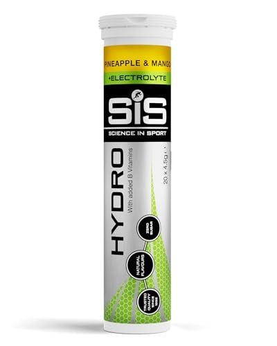 Science in Sport HYDRO Compresse 20pz. Ananas e Mango - Elettroliti in compresse effervescenti, Vegan, Mantengono il corretto bilancio di elettroliti ed acqua (La confezione può variare)