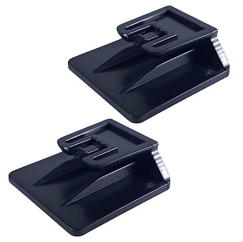 Tûche 2PZ, Clip adesiva Telepedaggio Sistema di fissaggio supporto removibile. 3 x 3 cm (NERO)