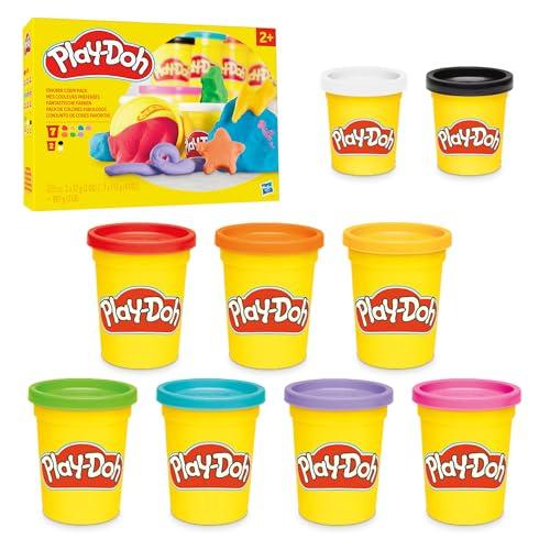 Hasbro Play-Doh, Favorite Color, Idee Regali per Bambini e Bambine, Confezione da 9 vasetti, attività manuali