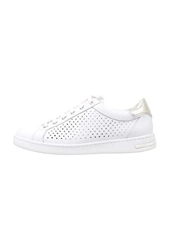 Geox D Jaysen B, Sneakers Donna, Bianco Oro White Gold, 38 EU