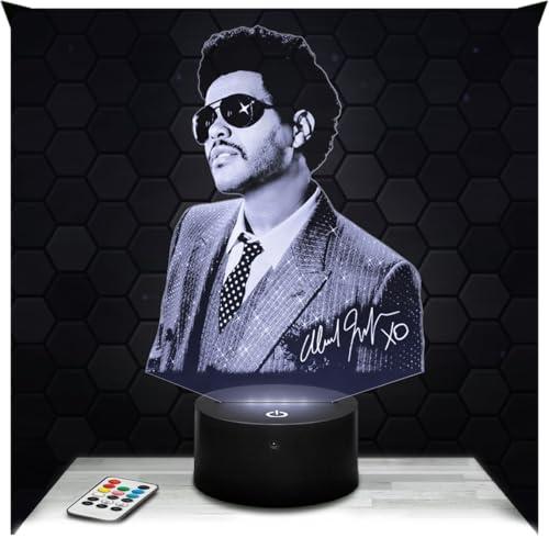 Lampephoto.fr - Lampada 3D The Week end Decorazione Collezione Cantante Pop Canadese Idea Regalo Uomo Donna Oggetto The Weekend Luce Notturna Tattile, Decorazione Camera, Idee Regalo Uomo Donna TOP