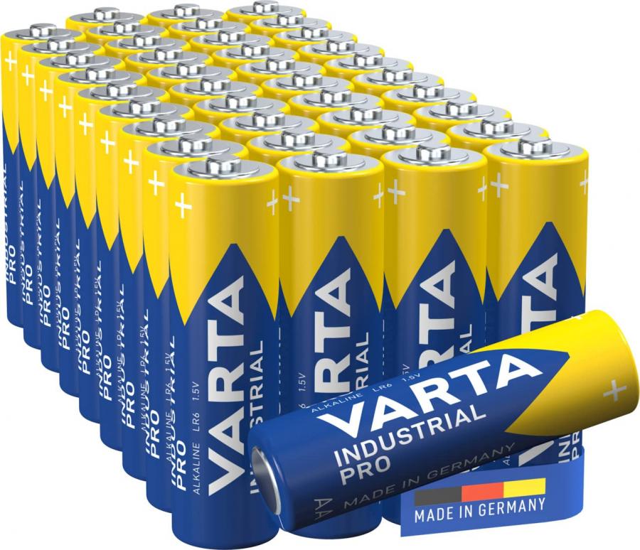 Varta ‎4006440P, Industrial AA Mignon Batterie alcaline LR6, Pacco da 40 pezzi