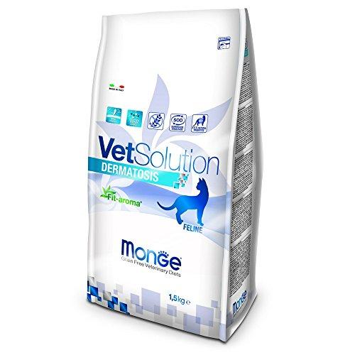 MONGE Veterinary Solution Gatto Dermatosis kg. 1,5 Cibo Gatti, Multicolore, Unica, 1500 unità