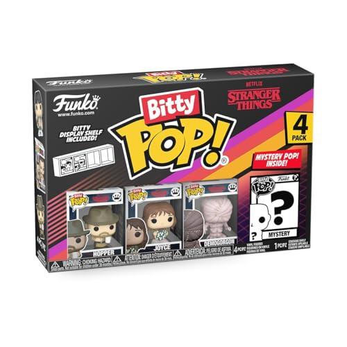 Funko Bitty Pop! ST SZN1 - Hopper 4pkE una Mini Figura Misteriosa a Sorpresa - 0.9 Inch (2.2 Cm) - Stranger Things da Collezione - Ripiano Espositivo Impilabile Incluso - Idea Regalo - TV Fans
